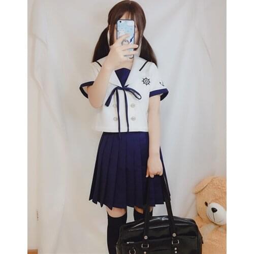 New fashion Japanese school uniform skirt jk uniform class uniforms sailor suit college wind suit female students uniforms