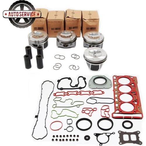 New 06H107065DD EA888 Third Generation Gngine Cylinder Head Gasket Piston Kit For VW Golf Passat Jetta Audi A1 A4 A5 06J103383R