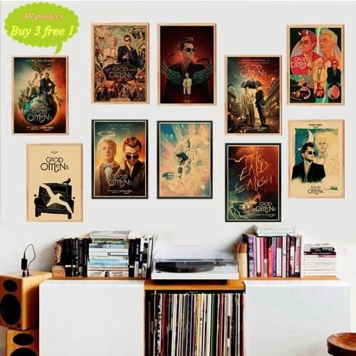 New Good Omens TV Series Show 2019 Movie Painting Poster Prints Wall Art Pictures Living Room Home Decor