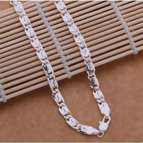 Wholesale Fashion Jewelry Necklace For Women Lady Wholesale Charm Silver Color Fashion Jewelry Pendant AN613/ainaizua