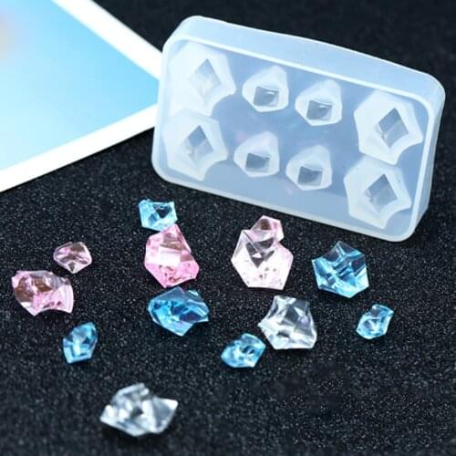 1PC ice Craft DIY Transparent UV Resin epoxy Silicone Combination Molds for DIY Making Finding Accessories Jewelry