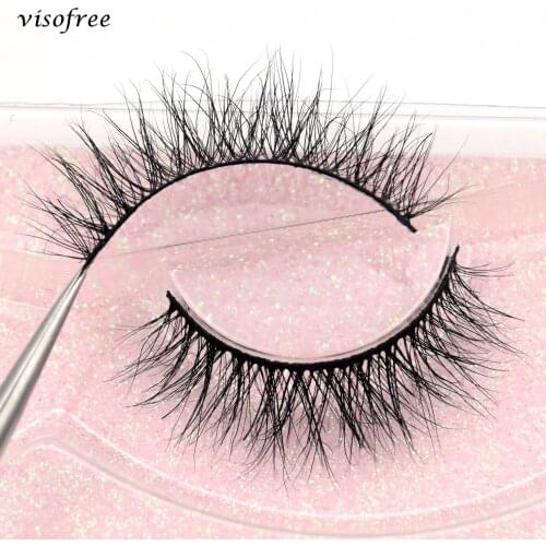 Visofree Mink Lashes Makeup Eyelashes 3D Mink Lashes Fluffy Soft Natural long False Eyelashes Eye Lashes Reusable Eyelashes G08