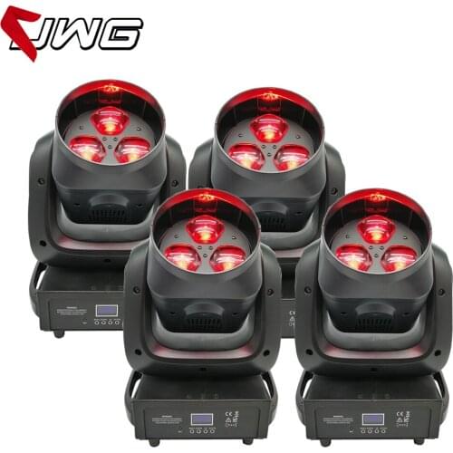 Stage Dj Wedding Lights Lens Infinite Rotation 3x40W LED Moving Head Mini Wash Super Beam LED Zoom