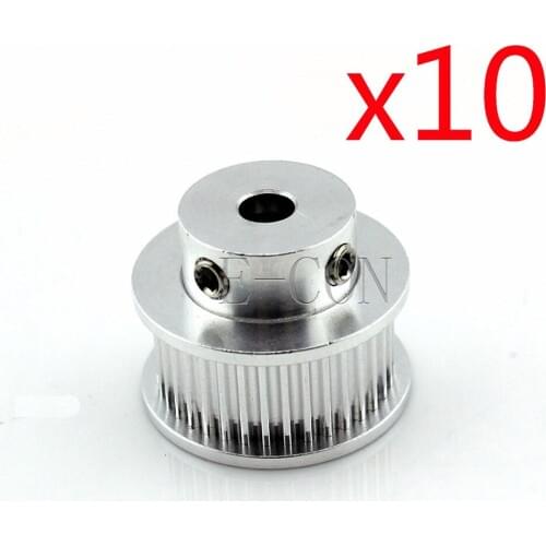 10pcs/lot GT2 Timing Pulley 36 Teeth Alumium Bore 5mm/6mm Teeth Width 10mm for Width 9mm GT2 Timing Belt and 3D Printer CNC