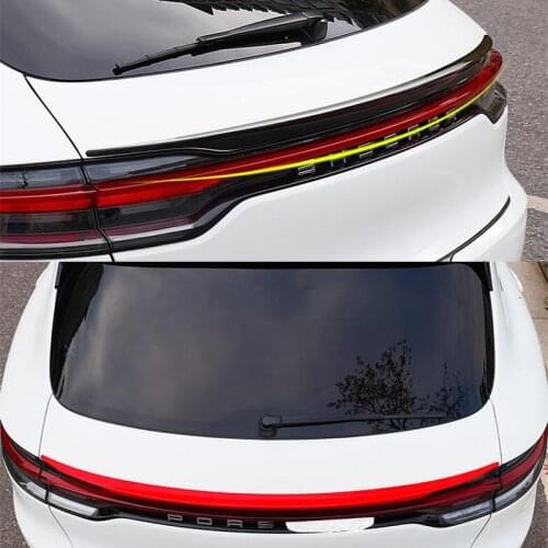 CEYUSOT FOR Porsche Macan Gts Car Tail Box Spoiler Macan Turbo Rear Taillight Decoration Accessories ABS Wing Spoiler 2018-2020