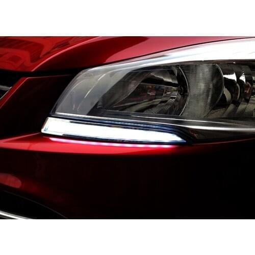 LED DRL daytime running light for ford kuga escape 2013-14 with dimmer function and yellow turn light function top quality