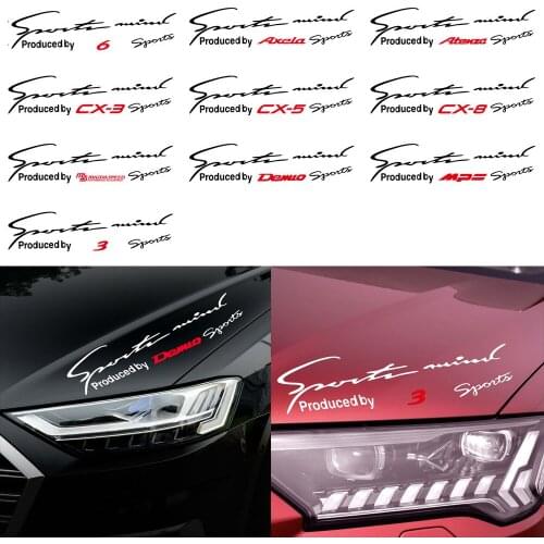 Creative Car Headlight Eyebrows Stickers Decals For Mazda Axela Atenza CX-3 CX-5 CX-8 MS Demio MPS Car Body Decals Accessories
