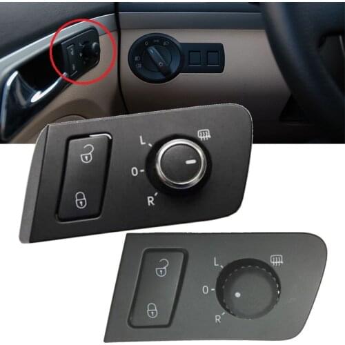 Lofty Richy ​For VW Touran 2004-2015 Outer Rearview Mirror Folding Switch and Door Control Central Lock Unlock Switch Button