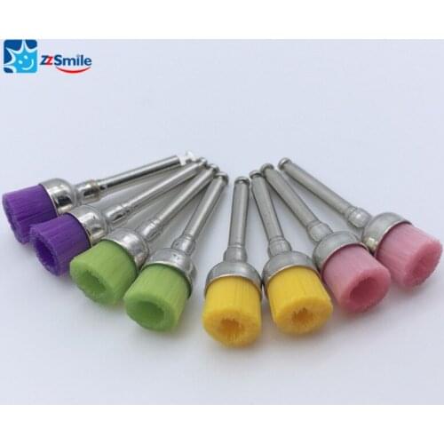Dental Latch Type Bristle Cup Shade Prophy Brush PB380