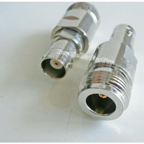 1Pcs NEW Adapter Connector BNC Female To N Type Female Jack RF Coax Connector Straight