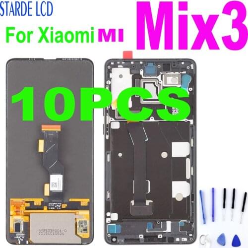 10PCS Oled LCD For Xiaomi Mi Mix 3 LCD Display Touch Screen Digitizer Glass Assembly for Xiaomi Mi Mix3 LCD Display