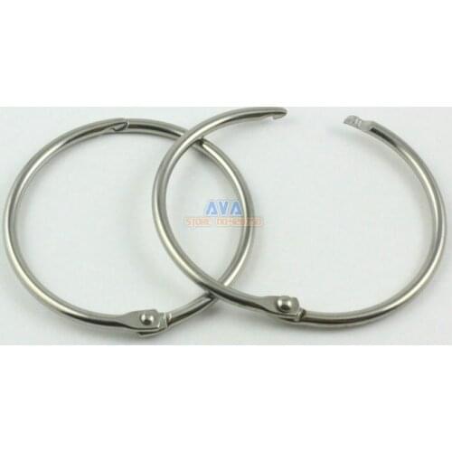 10 Pieces 42mm Stainless Steel Curtain Rings Curtain Open Rings Sliding Hook Rings