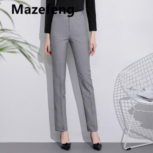 GOOHOJIO Brand 2021 Slim Pencil Jeans Pants All Base Match Elastic Waist Ankle-length Basic Skinny Denim Trousers Spring Autumn