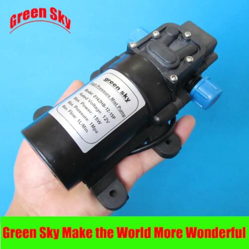 1L/min 12V DC 15W 1Mpa mist fog spray maker high pressure diaphragm misting pump