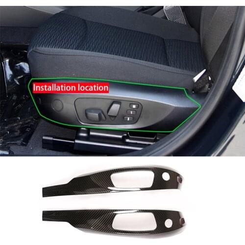 For 05-12 BMW 3 Series E90 Old X1 E84 Front Seat Adjustment Button Frame Decoration Stickers Car ABS Modification Accessories