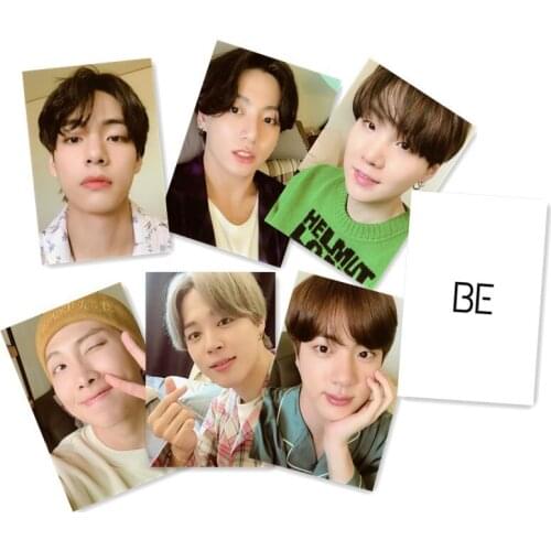 K-POP South Korean Groups Bangtan Boys Lomo Card Poster New Album BE Pajamas Card PhotoCard Cards JUNG KOOK JIMIN SUGA jin
