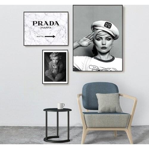 Audrey Hepburn Marilyn Monroe Wall Pictures Fashion Vintage Lips Figure Poster Wall Art Canvas Painting Nordic Living Room Decor
