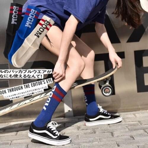 Couples Outdoor Skateboard Sox Autumn/Winter Art Harajuku Hip Hop Streets Tide Sock skateboard Letter Women socks