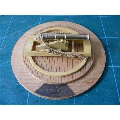 Sacle 1/50 Classic wooden ships cannons 32 Pounds ship rotary guns model kits
