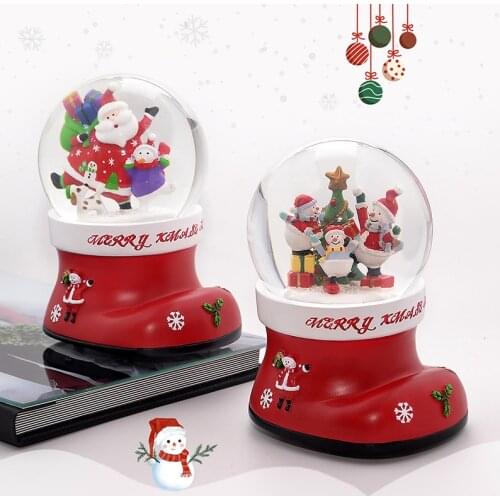 Santa, spin the automatic snow drift crystal ball, wind up the music box, give girls and children a birthday present