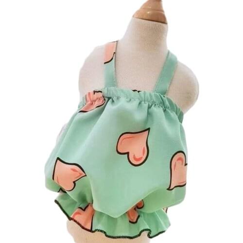 Sexy Puppy Cat Dog Chiffon Princess Hoodies Lovely Sleeveless Sling Shirt Clothing For Little Dogs Pet Sweatshirt Costume Outfit