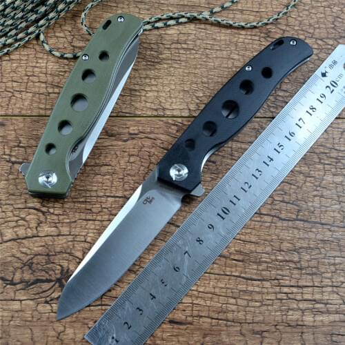 New Folding Pocket Knife CH3011 Flipper D2 Blade Ball Bearing Washer G10 Handle Hunting Survival Utility Outdoor EDC Tools