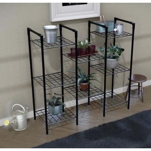 Modern Morpanda 8 Shelves 100 cm Decorative Purpose Metal Pedestal Jardiniere Flower Bed rack coffe table table basse