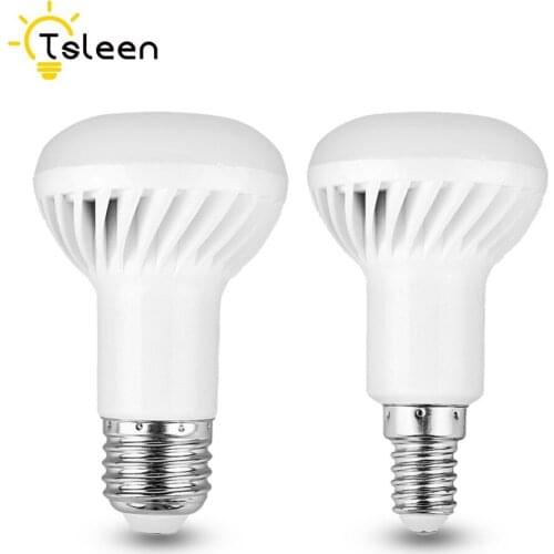 TSLEEN 220v Lamps For Home Decoration E27 E14 LED Bulbs Tubes 3W-12W Umbrella Light Warm SMD 5730 R50 R63 R80 Low Heat