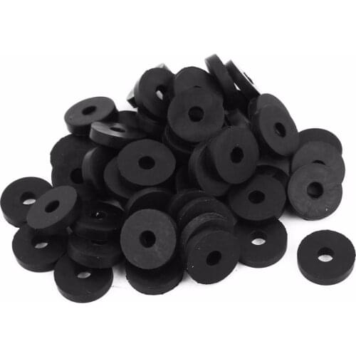 Uxcell Hot Sale 50pcs 3Sizes 11mm 13mm 16mm OD O-Ring Hose Gasket Flat Rubber Washer Lot for Faucet Grommet Black