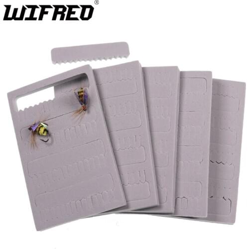 Wifreo 30PCS Fishing Fly Foam Sticker for Tackle Box Lure Case Bag Hat Size 82mmX51mmX5mm Fly Fishing Accessories