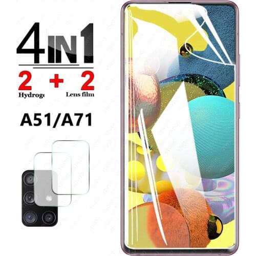 Protective Hydrogel for Samsung Galaxy A71 A51 5g Screen Protector Camera Lens Tempered Glass for Samsung A716 A715 A516 A515