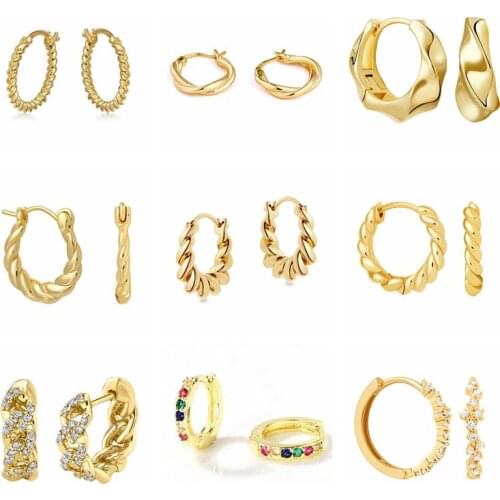 925 Sterling Silver 16mm Screw Huggies Middle Hoops Women Loops Round Pendiente Luxury Jewelry 2020 Fashion Wedding Decoration