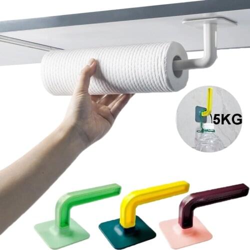 1X Multifunctional Hooks Wall-mounted Storage Hanging Self Adhesive Household Wall Door Storage Holder Kitchen Bathroom Storage