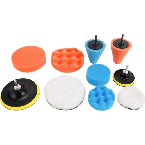 3 Inch/5 Inch Car Foam Drill Polishing Pad Kit Sponge Buffer Pads Set With Drill for Drill Adapter Car Auto Polisher