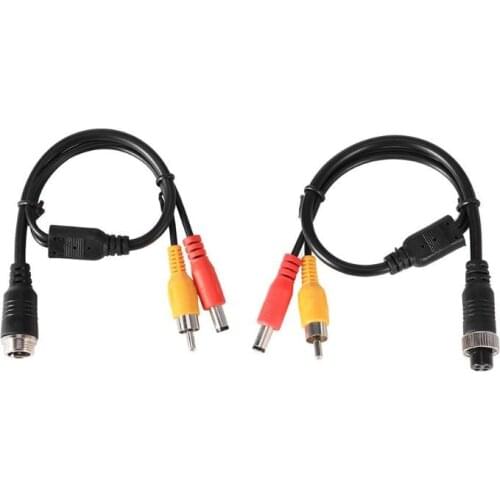 4Pin Aviation Head Male/Female to RCA Male DC Male Extension Cable Adapter Converter for Security DVR CCTV Camera