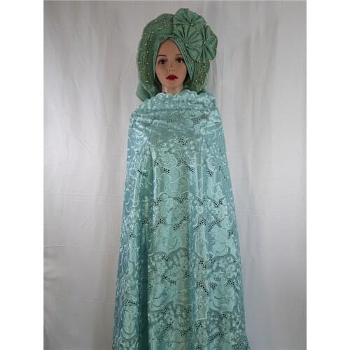 African Dry 100%Cotton Lace Fabric 2021 High Quality Lace Swiss Voile Lace In Switzerland Nigerian Lace Fabrics For Sewing 5Yard