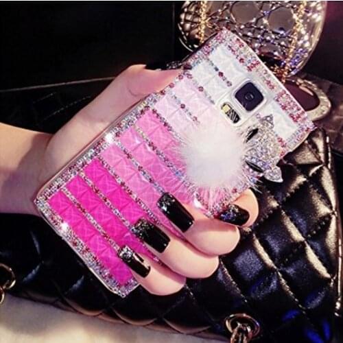 Deluxe 3D Bling Crystal Fox Diamond For Samsung Galaxy S20 Ultra S10 S9 Plus Note20 Ultra Note 10 10bling Case [Soft Rabbit Fur]