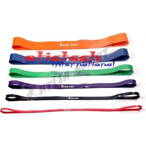 By dhl or ems 20pcs Natural Latex Pull Up Physio Resistance Bands Fitness Cross Loop Bodybulding Yoga Exercise Fitness Equipment