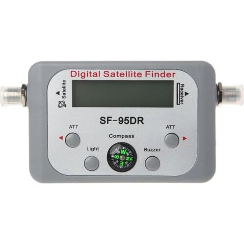 Digital Satellite Finder Meter TV Signal Finder Sat Decoder DVB-T2 LCD FTA Dish