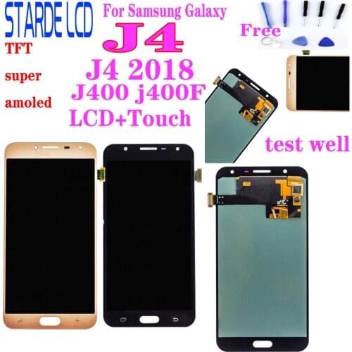 Super Amoled For Samsung Galaxy J4 2018 J400 j400F SM-J400M/DS LCD Display J400F/DS Display Touch Screen Replacement