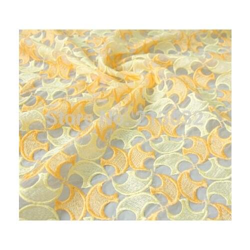 POp12 tulle cotton fabric fashion computer cloth Eugen yarn embroidery fabric clothing wholesale lace fabric sewing designer