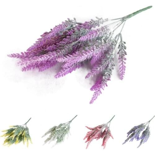 Artificial Flower Simulation Home Decor Ornament Beautiful Fake Lavender for Wedding Stage Party Office Desktop Garden Balcony