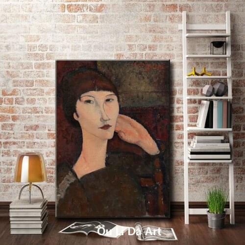Impression people Mrs. women portrait scenery canvas printings oil painting printed on canvas home wall art decoration picture