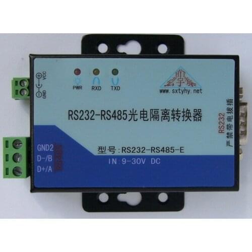 RS232 to RS485 Interface Data Converter, Optical Isolation USB 9~30VDC Power Supply, Adapter Cable, Cheap ship