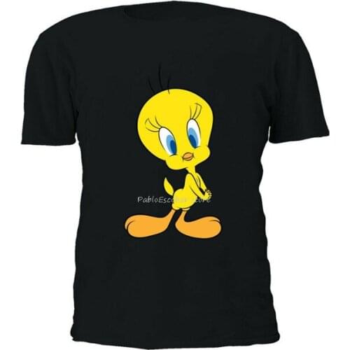 Men cotton tshirt new man teeshirt Tweety Bird Yellow Men Unisex T Shirt T-Shirt Vest Baseball Hoodie 2922 Popular Tee Shirt