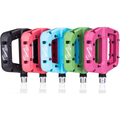 ZTTO MTB Mountain bike nylon fiber bearing foot pedal Ultralight Flat pedal die fly Perrin foot pedal anti-slip pedal