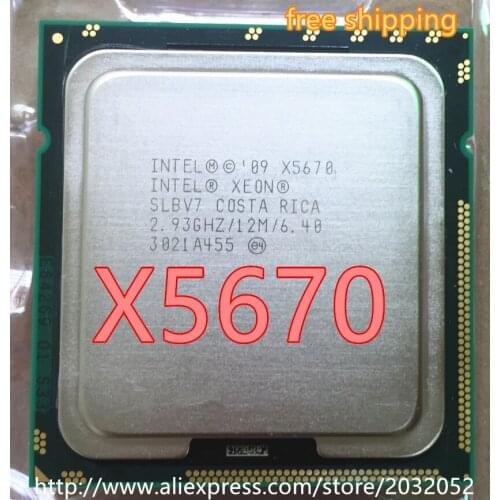 Intel Xeon X5670 x5670 Processor 2.93GHz/LGA1366/12MB L3 Cache/Six Coreserver CPU x5670