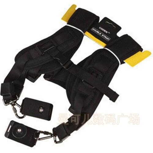 Black Professional universal portable Safe Double Shoulder quick strap Belt Sling camera bag wrist strap for Canon EOS Nikon