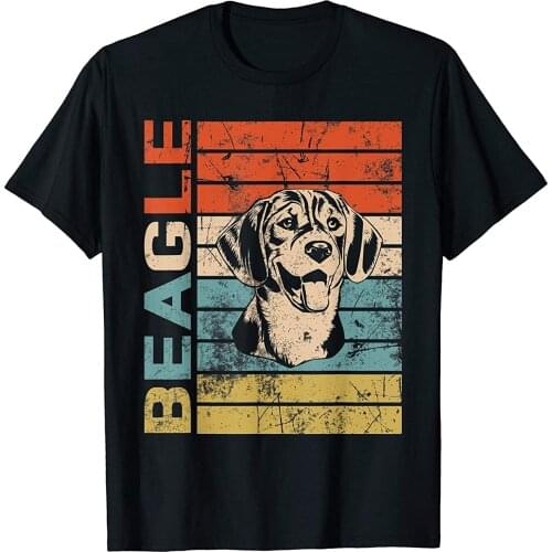 Retro Vintage Beagle Gift Dog Dad Dog Mom T-Shirt
