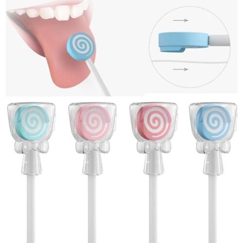 Lollipop Baby Tongue Cleaning Brush Child Tongue Scraper Cleaner Baby Care Christmas Baby Kids Gift